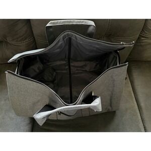 Convertible Garment/Duffel bag Suit Carrier Gray Weekender with Shoe Pocket